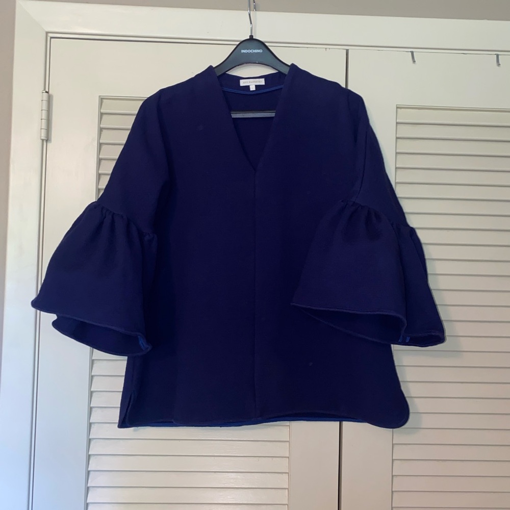 Elegant Navy Blue Women's Top
